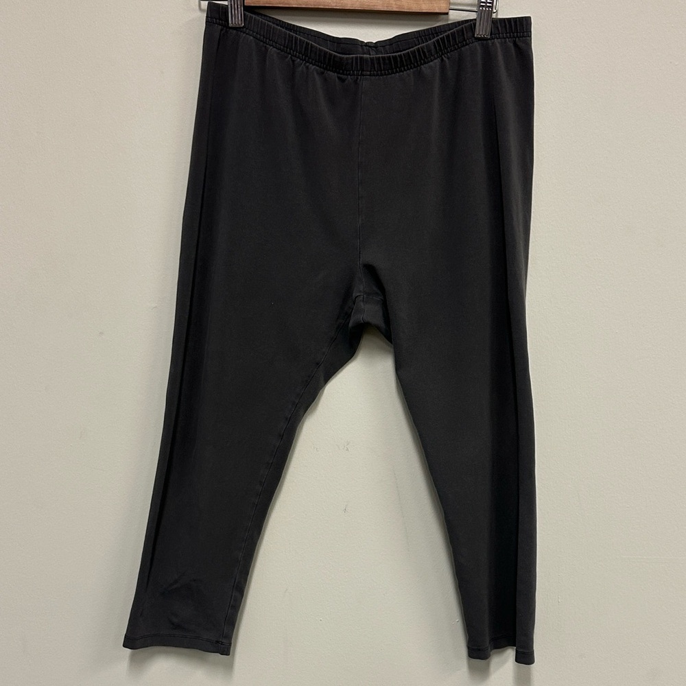 J. Jill Pima Cotton Charcoal Capri Leggings